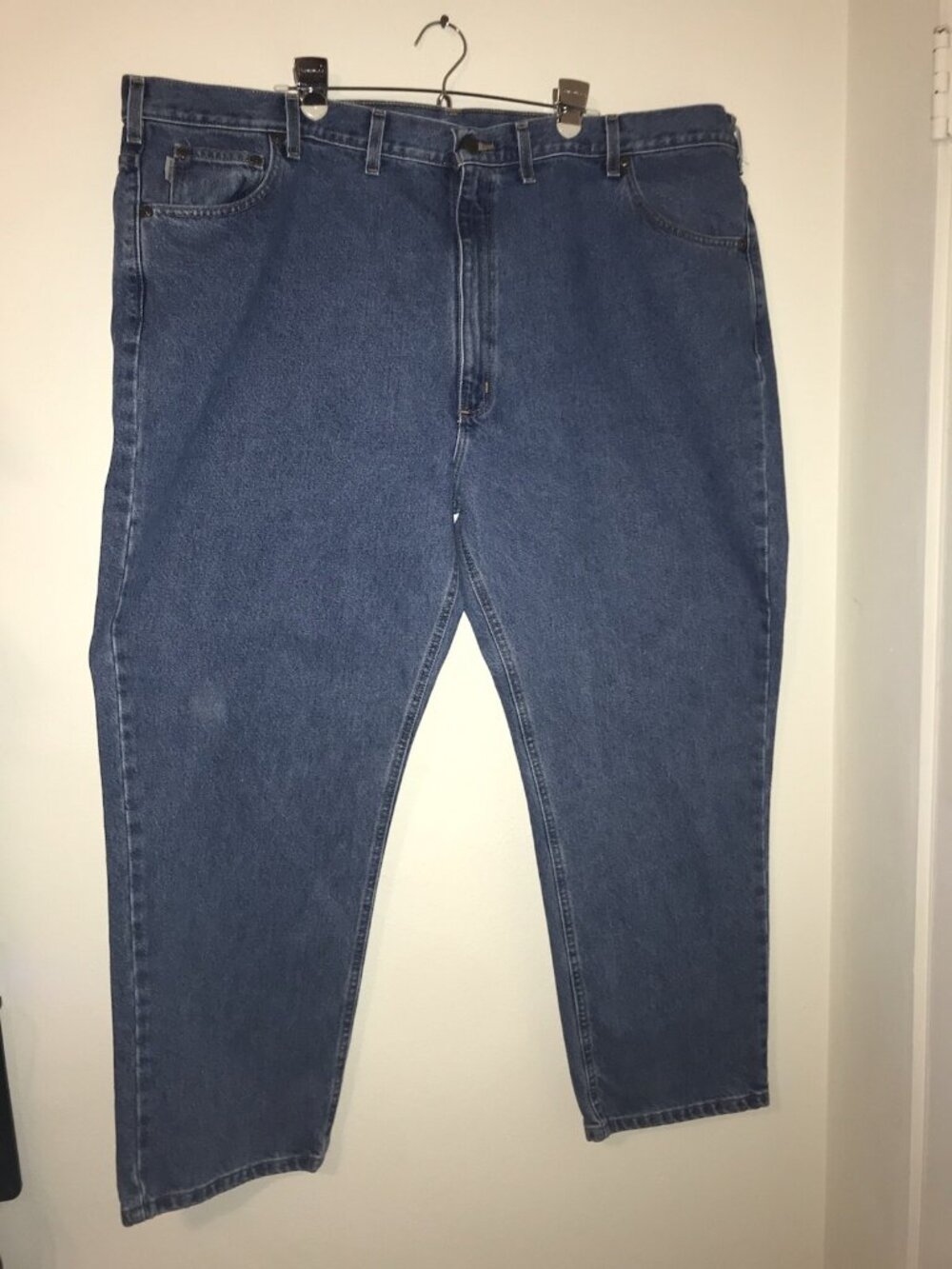 Carhartt Jeans Men 50x30 Traditional Fit Straight Leg model 14806 Denim